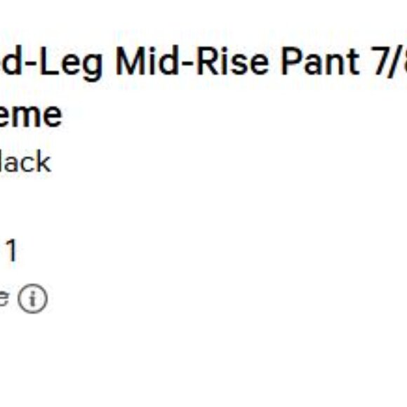 Lululemon Tapered-Leg Mid-Rise Pant Luxtreme 7/8 Length Tall - Picture 3 of 5